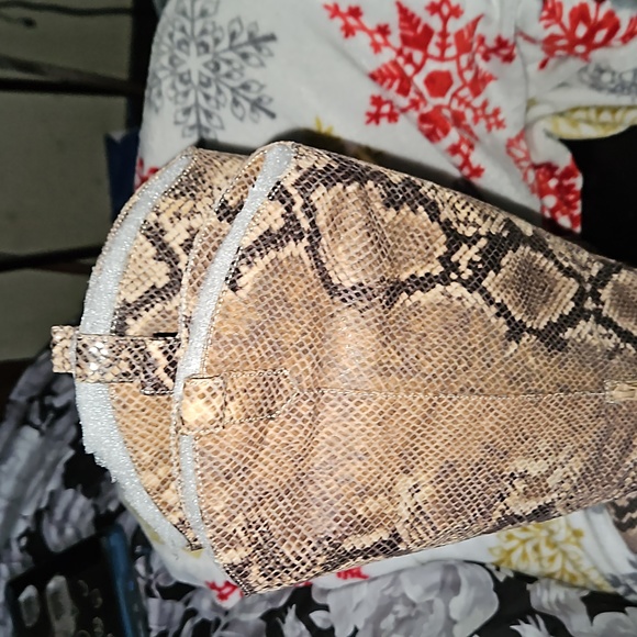 Jessica simpson Harvie knee high boot Brown snake skin Brand new size 9 - Picture 2 of 5